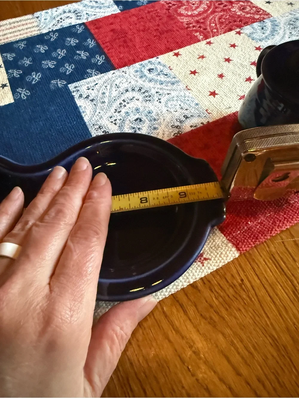 Fiestaware Cream & Sugar Set with Undertray Cobalt Blue